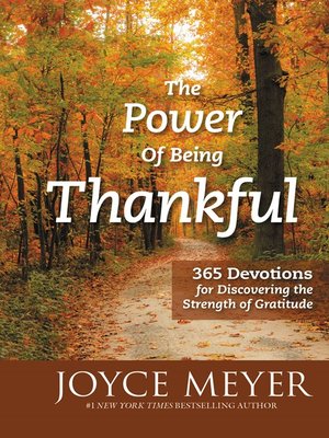 cover image of The Power of Being Thankful